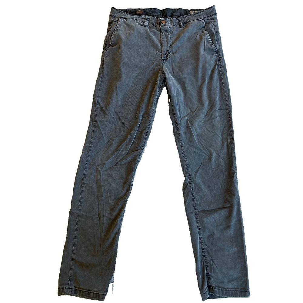 Faherty coastline premium chino tailored pants men size 34x32 blue Preppy